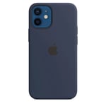 OFFICIAL GENUINE APPLE IPHONE 12 MINI SILICONE COVER MAGSAFE CASE - NAVY BLUE