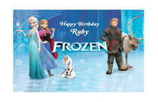 FROZEN DISNEY ELSA PRINCESS CAKE TOPPER PARTY PERSONALISED  ICING SUGAR IMAGE kC