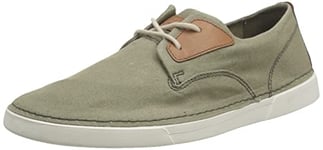 Clarks Homme Gereld Tie Baskets, Textile Olive, 41 EU