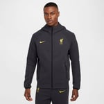 Liverpool Hettegenser NSW Tech Fleece Windrunner 3. - Grå/Gul - Nike, størrelse Small