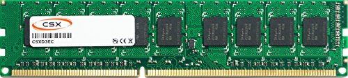 CSX, csxd3ec 1066–1r8–4 Go 4 GB DDR3–1066 MHz PC3 – Puce 8500e 1rx8 512 Mx8 9 CL7 1.5 V ECC unbuffered DIMM 240 Broches Mémoire RAM