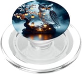 Chouette en verre fantaisie Sakura PopSockets PopGrip pour MagSafe