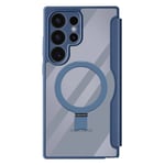 Dux Ducis Case for Galaxy S24 Ultra Video stand portfolio, Dark Blue