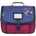 Cartable Tann's  Cartable 35  Broderie Olivia Ref 57294 Bleu