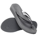 Havaianas Wedges Tongues Femme Gris en Acier en Acier Gris 42 EU