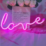 Groofoo - Neon Art Love Signs Light led Love Kids Gift-Decorative Marquee Sign for Wall Room Wedding Party Bar Pub Hotel Beach Recreational (Rose)