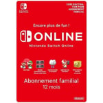 Abonnement Familial de 12 mois au service Nintendo Switch Online • Code d'activation pour Nintendo Switch