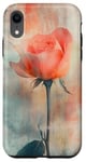 Coque pour iPhone XR Rose grunge douce atmosphère rêveuse rose art