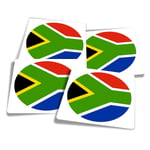 4x Square Stickers 10 cm - South Africa Pretoria Flag  #9121