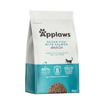 Applaws Nourriture sèche naturelle complète pour chat 350 g Adulte Poisson de mer au saumon