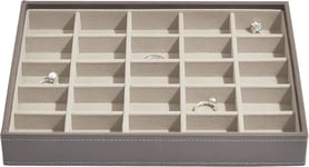 Classic Medium Jewellery Box Mink | 25 Sections for Earrings, Rings & Charms