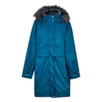 Regatta Lexis Veste à capuche Femme Imperméable, Respirante et isolante avec Coutures cousues-collées Jackets Waterproof Insulated Femme Blue Sapphire FR: 2XL (Taille Fabricant: 20)