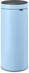 Brabantia - Touch Bin 30L - Large Waste for Kitchen 30 Litre, Dreamy Blue 