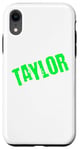 Coque pour iPhone XR Taylor Vert fluo