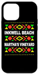 Coque pour iPhone 12 mini Inkwell Beach, Oak Bluffs, Martha's Vineyard, MA Carte vintage