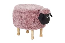 Sheep Sittpuff med Förvaring - Rosa