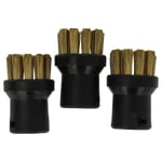 3x Brosse ronde pour Kärcher SC 2 SC 2.500 SC 2.550 C nettoyeur vapeur