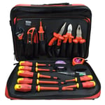 Goldtool Repair Tool Kit 18 Piece for Electrician s - Utility Knife - Insulation Tape - Long Nose Pliers - Diagonal Pliers Voltage Tester Pen - Electrical Insulated Screwdriver & More