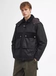 Barbour Re-Engineered Spey Waxed Jacket, Black