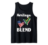 Half African Half American USA Flag South Africa Tank Top