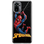 ERT GROUP Coque de téléphone Portable pour Xiaomi REDMI Note 10/ 10S Original et sous Licence Officielle Marvel Motif Spider Man 019 Parfaitement adapté à la Forme du téléphone Portable, Coque en TPU