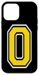 Coque pour iPhone 12 mini Numéro 0 en jaune, blanc, noir