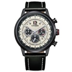 Montre Citizen Homme Aviateur Chrono Eco-Drive Boîtier Noir CA4476-19X