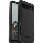 OtterBox Google Pixel 6A Commuter Series Case - BLACK, slim & tough, pocket-friendly, with port protection