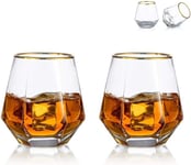 Timanttiviskilasit 2 Pack Mehulasit Tilt Scotch Whisky lasit 300ml Viskilasit Moderni Ulkonäkö Lasi