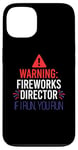 Coque pour iPhone 13 Avertissement Directeur des feux d'artifice If I Run You Run Fun Juillet 4 Meme