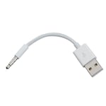 3.5mm Audio Jack to USB 2.0 Converter Charging Data Transfer Cable iPod Shuffle