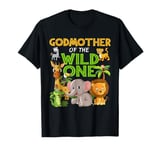 Godmother Of The Wild One Zoo Birthday Safari Family T-Shirt