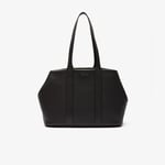 Lacoste Grand sac cabas City Court en cuir grainé Taille Taille unique Noir