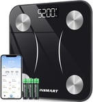 Bluetooth Body Fat Scales, INSMART Smart Digital Bathroom Weight Weighing Scale