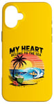 iPhone 16 Plus My Heart Belong To The Sea Beach Lifestyle Case