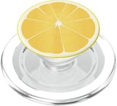 Lemon Fruit Food Yellow, Slice Juicy Citrus PopSockets PopGrip for MagSafe