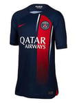 Nike Psg Youth 23/24 Home Short Sleeved Stadium Jersey - Navy