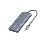 Sovitin ANKER A8366 6in1 Type-C Sisään HDMI SD/MicroSD PD100W 2USB3.1 AUX 3.5mm för HUAWEI Mate40/P50 Samsung S20