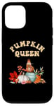 Coque pour iPhone 15 2024 Automne Automne Reine Citrouille Mignon Feuillage d'automne et écureuil