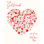 To My Girlfriend Lots Of Love Valentine's Day Greeting Card Valentines Cards