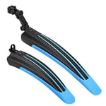 Taeku Garde Boue de Vélo, Universelle Réglable Epaissir Elargir Les Ailes Avant Arrière Garde-Boue VTT Kit pour Speed Vélo Fixie Urbain Gravel Bike de Ville 20-27 Pouces Roues (Bleu)