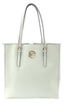 Michael Kors White Tote Bag Medium Saffiano Leather Open Top Handbag Womens