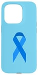 Coque pour iPhone 15 Pro RUBAN BLEU ARC DE SENSIBILISATION DIABÈTE FEMMES HOMMES KIDS