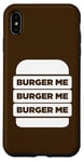 iPhone XS Max Burger Me Grilling BBQ Fast Food Hamburger or Cheeseburger Case