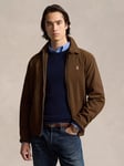 Polo Ralph Lauren Twill Windbreaker Jacket, Cooper Brown