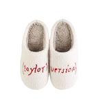 Taylor Swift Tofflor, 1989 Version's Toffla Mysig, Dam Fuzzy Tofflor, 38-45 Snabb Red 40-41