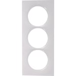 Plaque Schneider Odace Styl blanc 3 postes