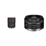 Canon RF 24-105mm F4L IS USM Lens - Professional L-Series Standard Zoom & RF 50mm F1.8 STM Lens - Compact and Lightweight Lens for EOS R-Series Cameras, Fast Aperture, Smooth Focusing