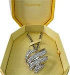 Swarovski Large Heart Necklace Volta Rhodium Plated 5647578 RRP £230