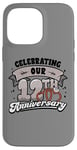 iPhone 14 Pro Max 12th Wedding Anniversary Celebrating 12 Years Matching Gift Case